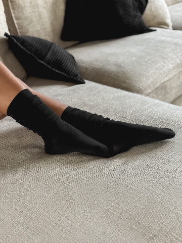 Chaussettes hautes Marika - Noir