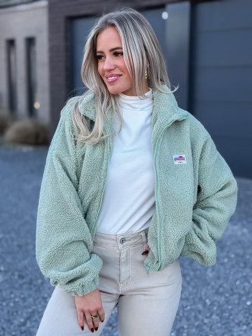 Gilet teddy Pinta - Vert menthe