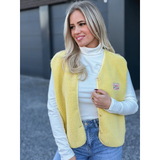 Gilet teddy Kalyra - Jaune