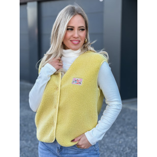 Gilet teddy Kalyra - Jaune