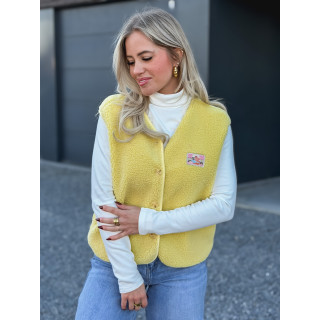 Gilet teddy Kalyra - Jaune