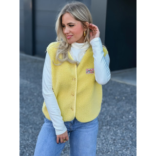 Gilet teddy Kalyra - Jaune