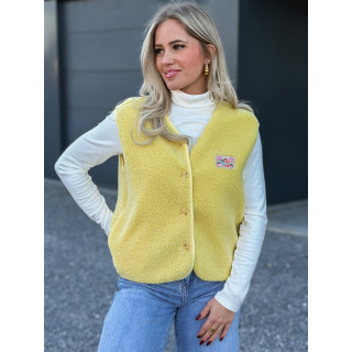 Gilet teddy Kalyra - Jaune