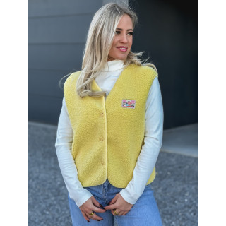 Gilet teddy Kalyra - Jaune