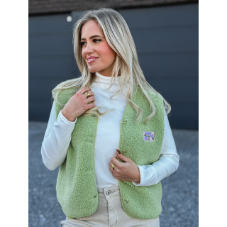 Gilet teddy Kalyra - Vert