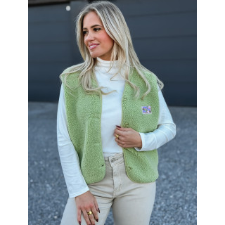 Gilet teddy Kalyra - Vert