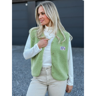 Gilet teddy Kalyra - Vert