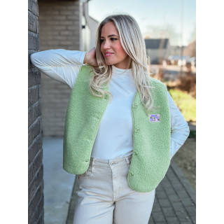 Gilet teddy Kalyra - Vert