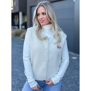 Gilet teddy Kalyra - Ecru