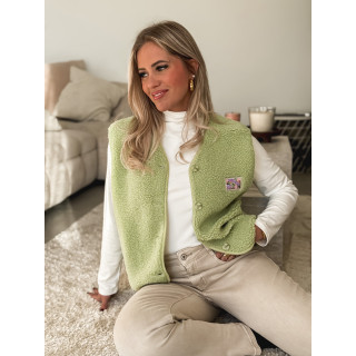 Gilet teddy Kalyra - Vert