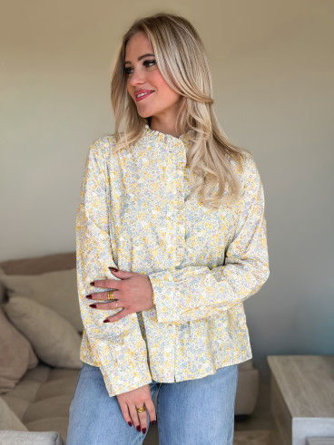 Chemisier à motifs Nymera - Jaune