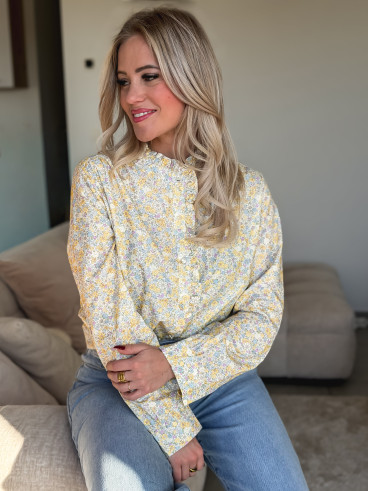 Chemisier à motifs Nymera - Jaune