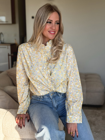 Chemisier à motifs Nymera - Jaune