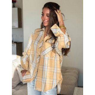 Chemise à carreaux Zypha - Jaune