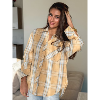 Chemise à carreaux Zypha - Jaune