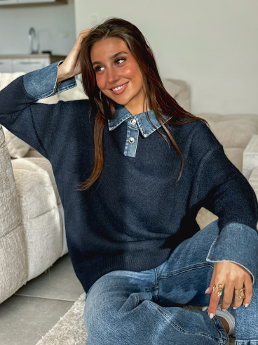 Pull Sélune - Bleu marine