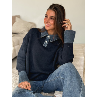 Pull Sélune - Bleu marine