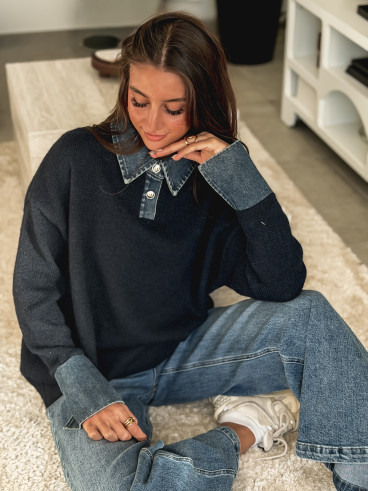 Pull Sélune - Bleu marine Pull Sélune - Bleu marine