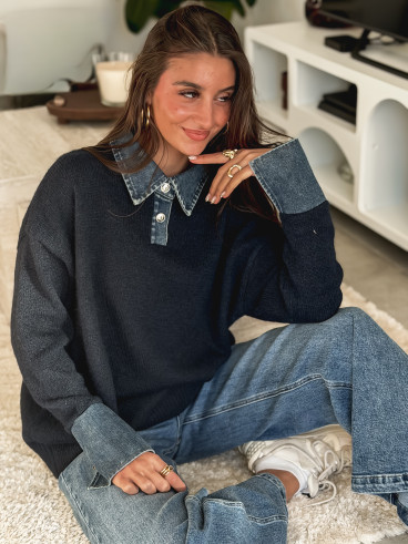 Pull Sélune - Bleu marine Pull Sélune - Bleu marine