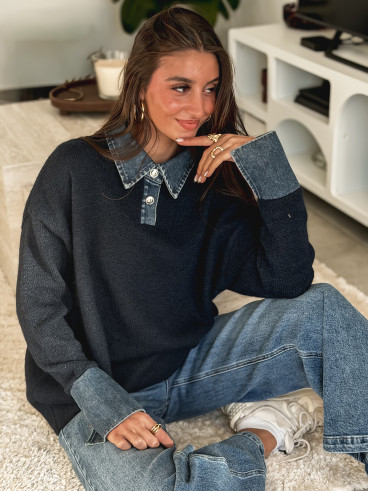 Pull Sélune - Bleu marine Pull Sélune - Bleu marine