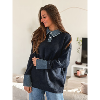 Pull Sélune - Bleu marine