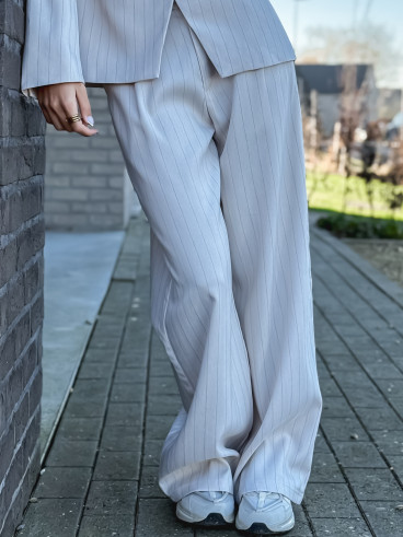 Pantalon ligné Luméa - Beige Pantalon ligné Luméa - Beige