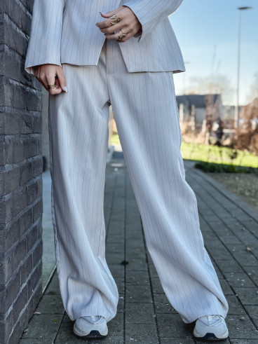 Pantalon ligné Luméa - Beige Pantalon ligné Luméa - Beige