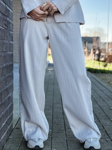 Pantalon ligné Luméa - Beige Pantalon ligné Luméa - Beige