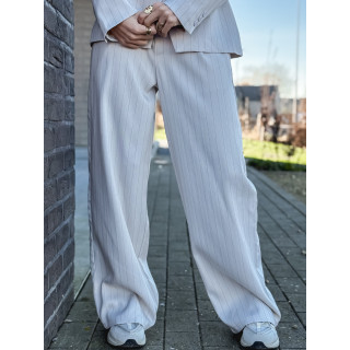 Pantalon ligné Luméa - Beige