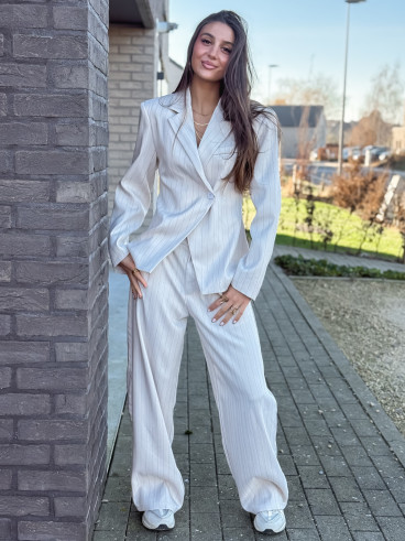 Pantalon ligné Luméa - Beige Pantalon ligné Luméa - Beige