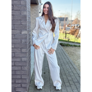 Pantalon ligné Luméa - Beige