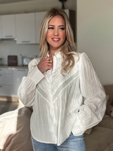 Chemisier Azyelle - Blanc