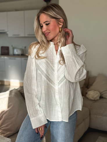 Chemisier Azyelle - Blanc