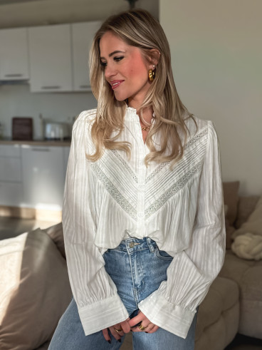 Chemisier Azyelle - Blanc