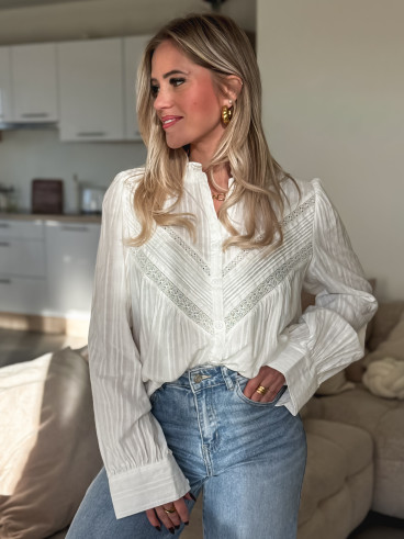 Chemisier Azyelle - Blanc