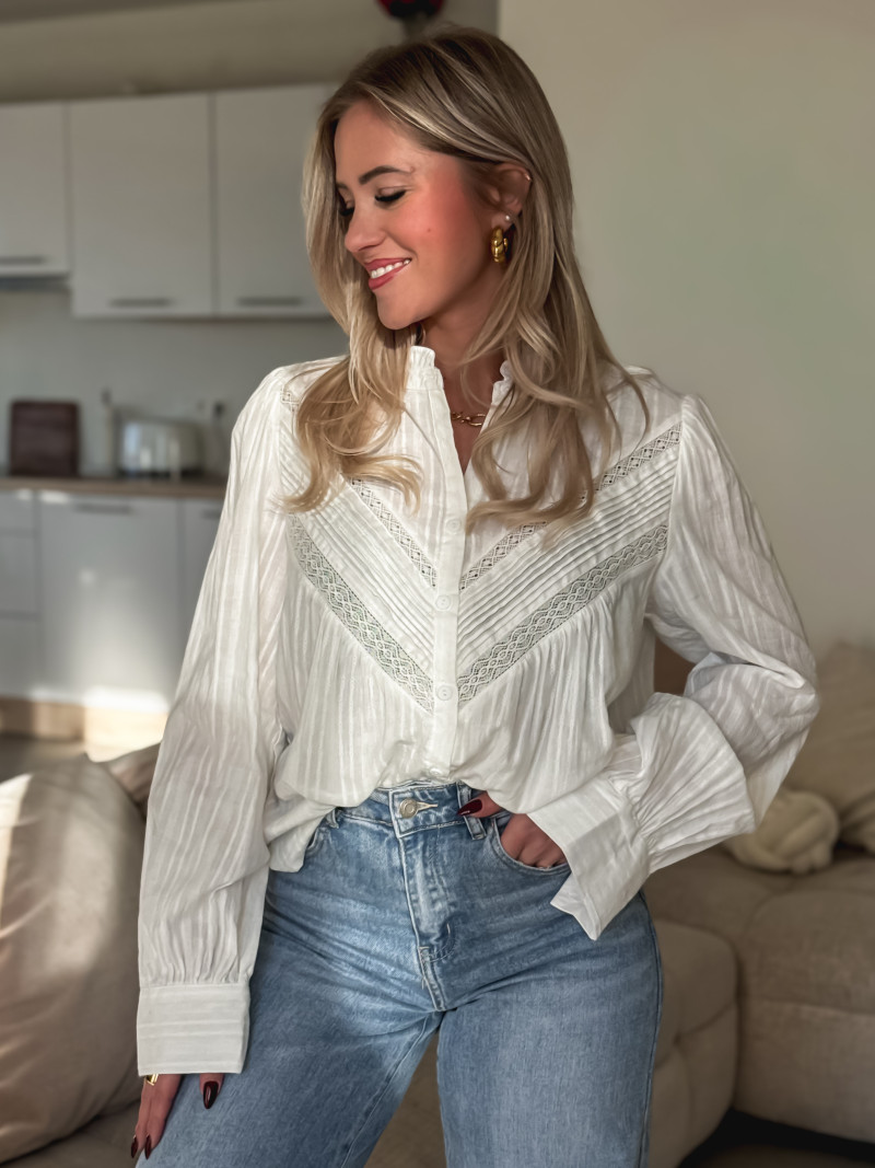 Chemisier Azyelle - Blanc