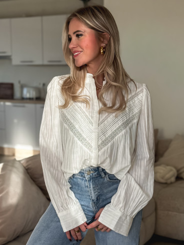 Chemisier Azyelle - Blanc