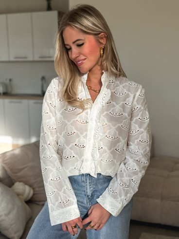 Chemisier Elorya - Blanc