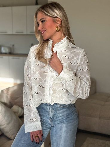 Chemisier Elorya - Blanc