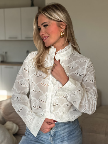 Chemisier Elorya - Blanc