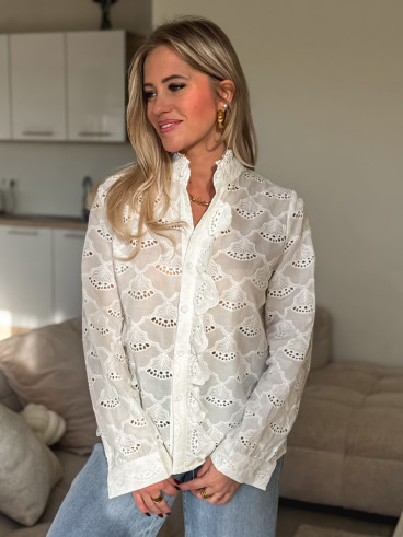 Chemisier Elorya - Blanc