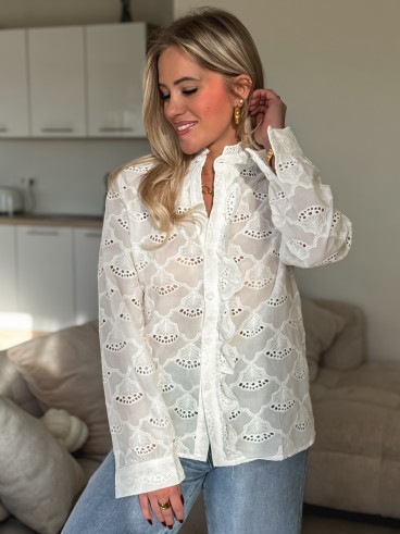 Chemisier Elorya - Blanc