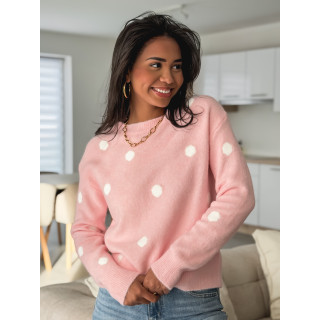 Pull à pois Emanola - Rose