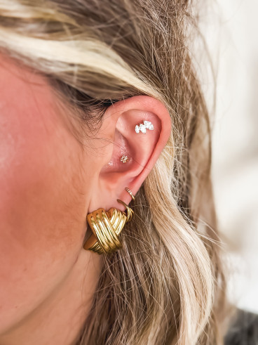 Boucles d'oreilles Lucrezia - Doré