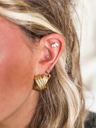 Boucles d'oreilles Lucrezia - Doré