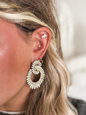 Boucles d'oreilles Nousra - Doré