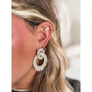 Boucles d'oreilles Nousra - Doré
