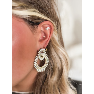 Boucles d'oreilles Nousra - Doré