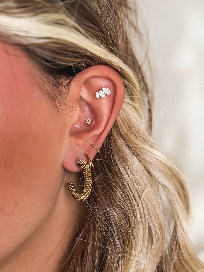 Boucles d'oreilles Toréa - Doré