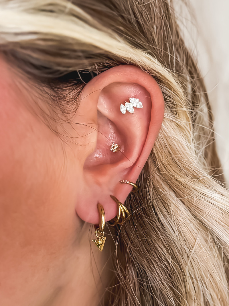 Boucles d'oreilles Adalya - Doré